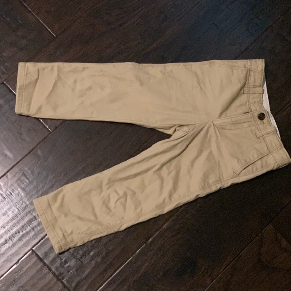 gap flannel lined khakis